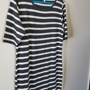 Lularoe Julia pencil dress Striped EUC